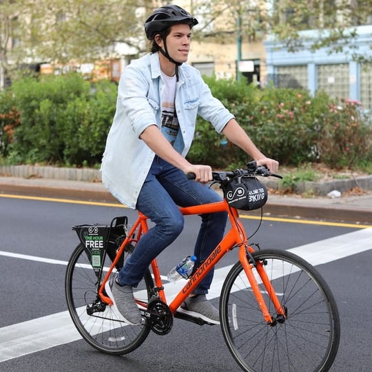 Man Riding Bike