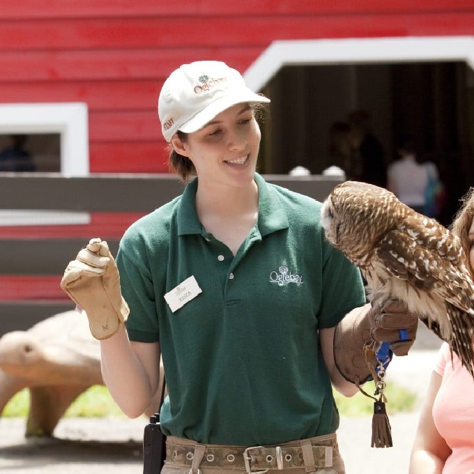 Zoo Keeper with owl