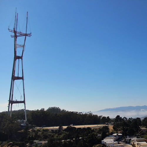 View of Sutro Tower on an Urban Hike
