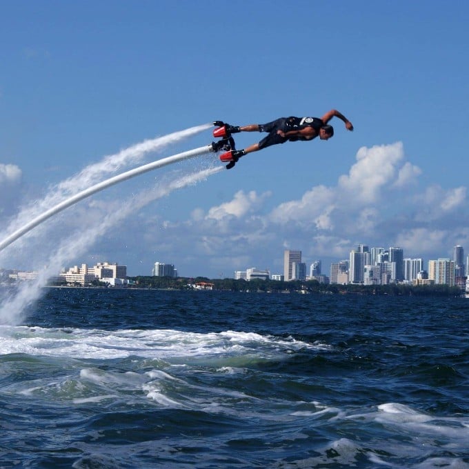 Person using flyboard