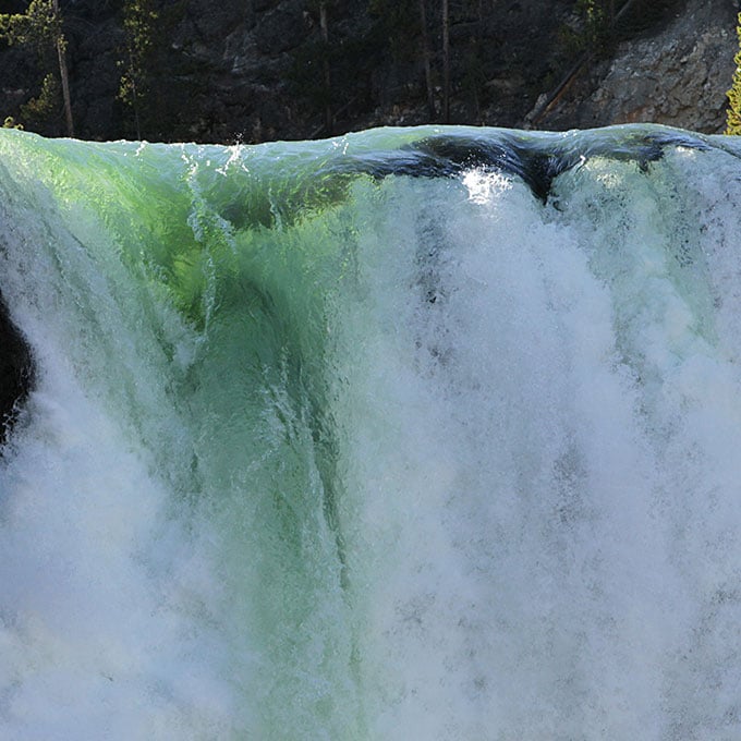 Waterfall on Yellowstone Tour