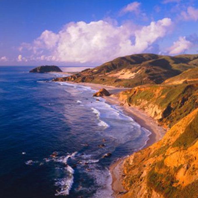 Fly over Big Sur California