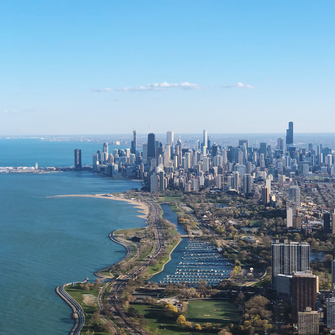 Views on the Chicago Helicopter Tour
