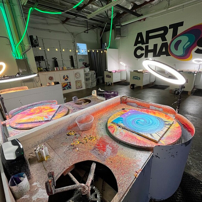 Where and how to do spin art in Phoenix: cost, location, packages