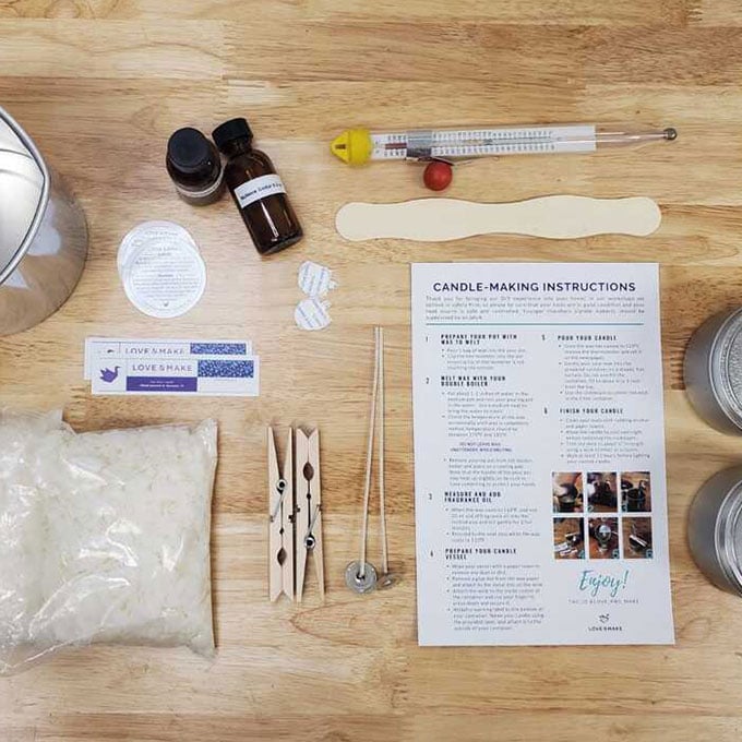 Candle Making Kit,Candle Making Supplies,DIY Arts and Crafts Kits for Adults,Beginners,Kids Including Wax, Wicks, 6 Kinds of Scents,Dyes,Melting Pot