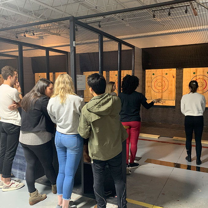 Group Axe Throwing