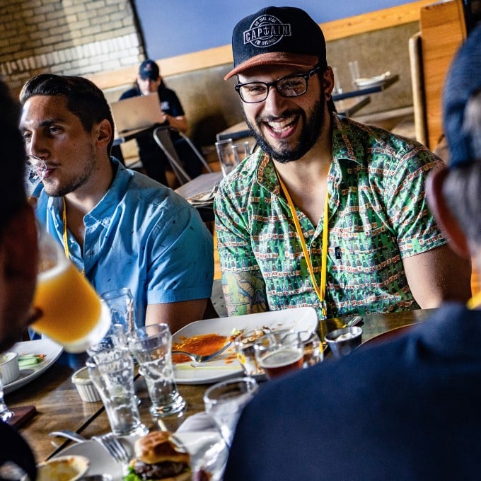 Group at table