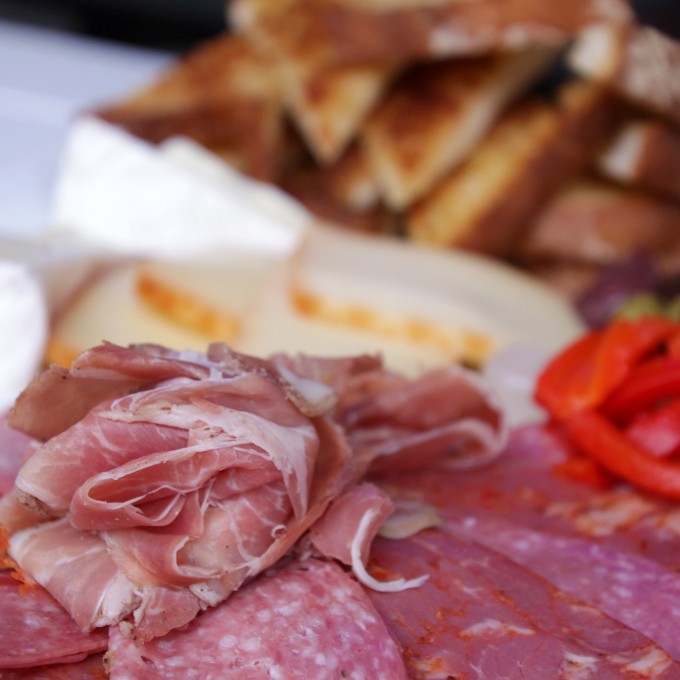 Meat and cheese plate