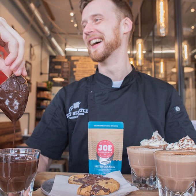 Chef with Desserts from Pike Place Food Tour