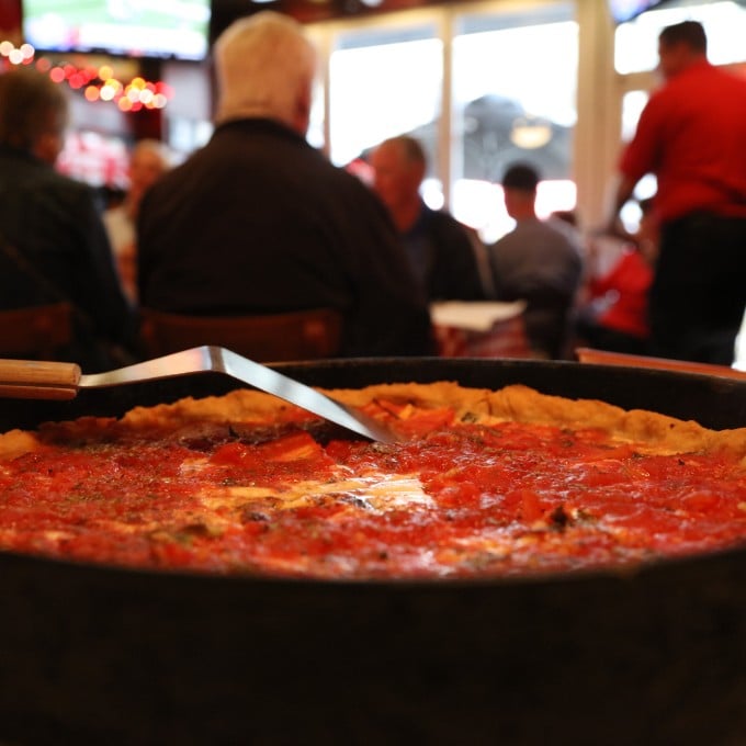 Deep Dish Pizza in Chicago