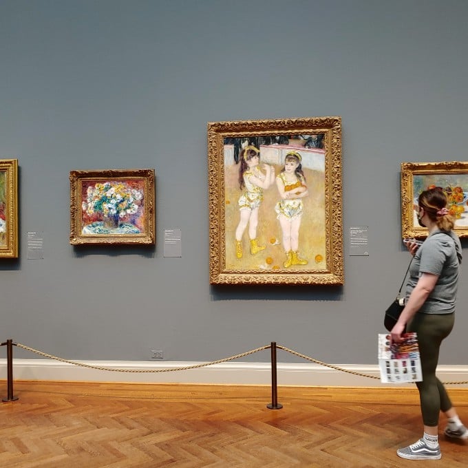 Woman Admiring Art