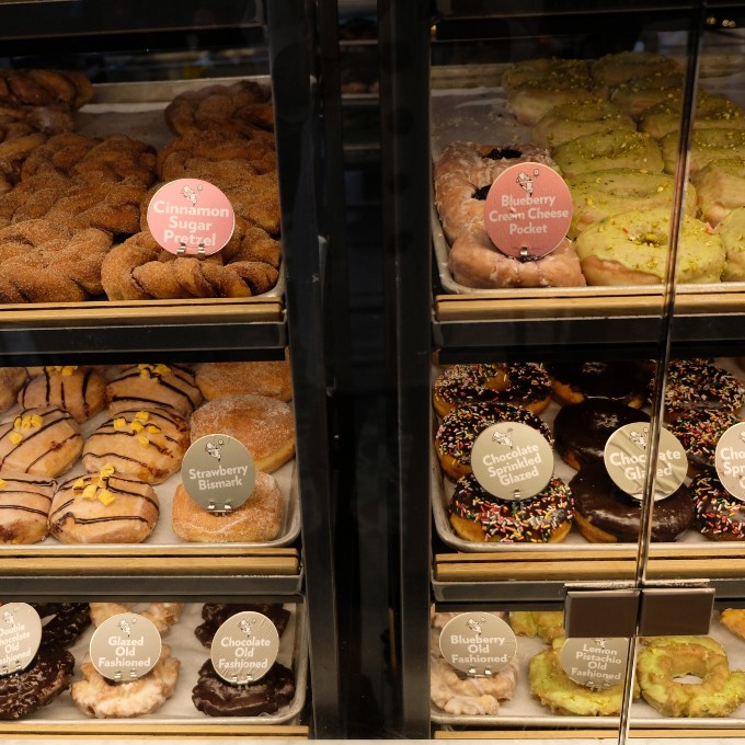 Donuts in Display Case