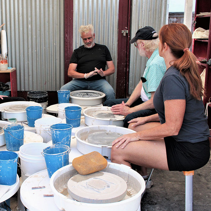 Couples Pottery Class near San Diego