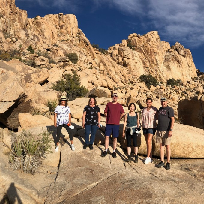 Group on hike