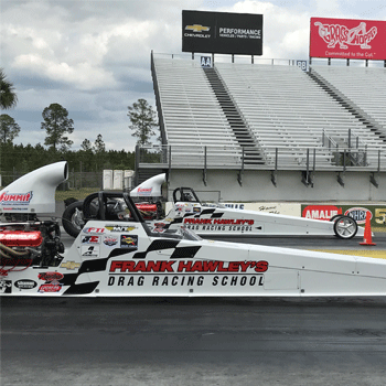 Side-by-Side Dragster Race near Phoenix