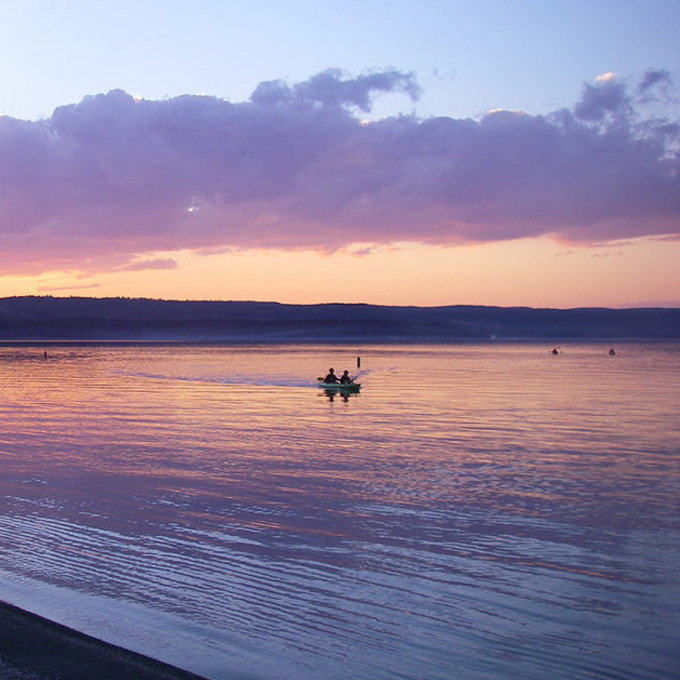 Sunset Kayak Trip in Yellowstone