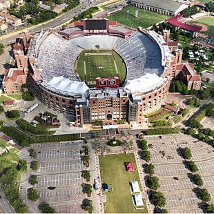 Doak Campbell Stadium During Tallahassee Helicopter Tour