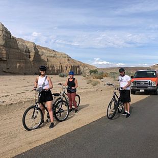 Group with bikes