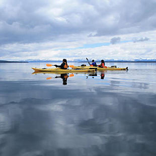 Kayak in Yellowstone Lake