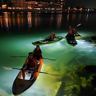 Illuminated Glass Bottom Kayaks