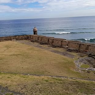 Structure Surrounded by Ocean