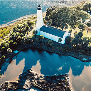 Aerial Tour of Wakulla Springs & St Marks Lighthouse 