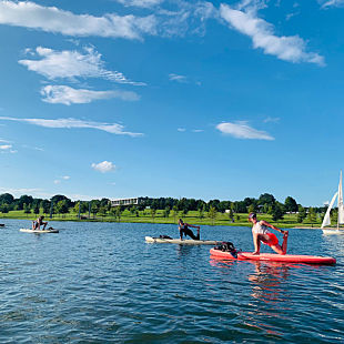 Paddleboarding Yoga