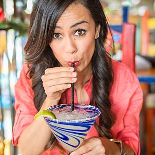 Woman with drink