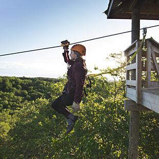 Ziplining near Minneapolis