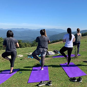 Yoga on the Mountain Hike