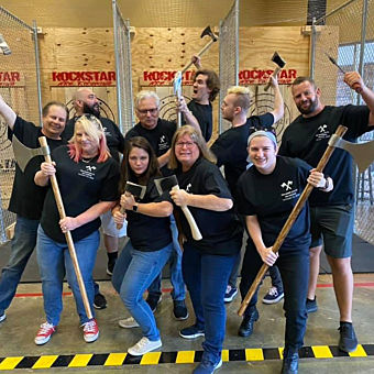 Thrilling Axe Throwing Session at Rockstar Axe Throwing