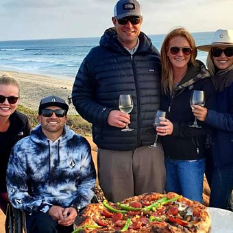 Beachfront or In-Home Bottomless Gourmet Pizza Party 