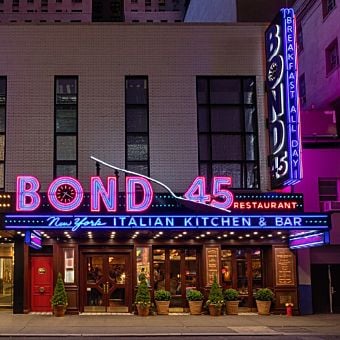 3-Course Italian Meal for Two at Bond 45
