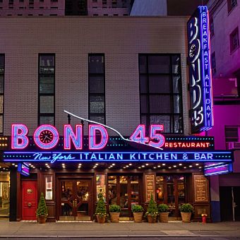 3-Course Italian Meal for Two at Bond 45