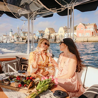 Luxury Electric Boat Tour with Wine and Charcuterie