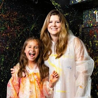 Silly Splatter Painting for Kids with Pipe & Palette