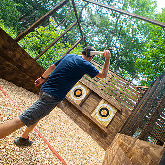 Axe Throwing and Treetop Adventure with Go Ape