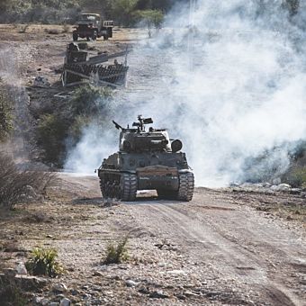 U.S. Sherman Tank Ride Along