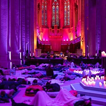 Relaxing Sound Bath at Grace Cathedral