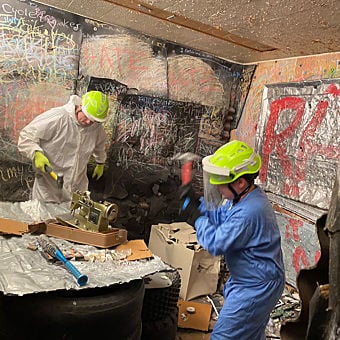 Couples Rage Room and Splatter Paint Session