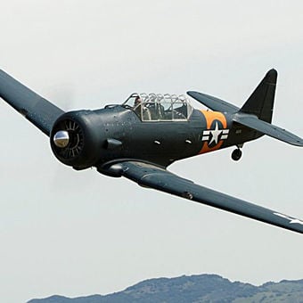 WWII Warbird North American AT6 Texan Flight