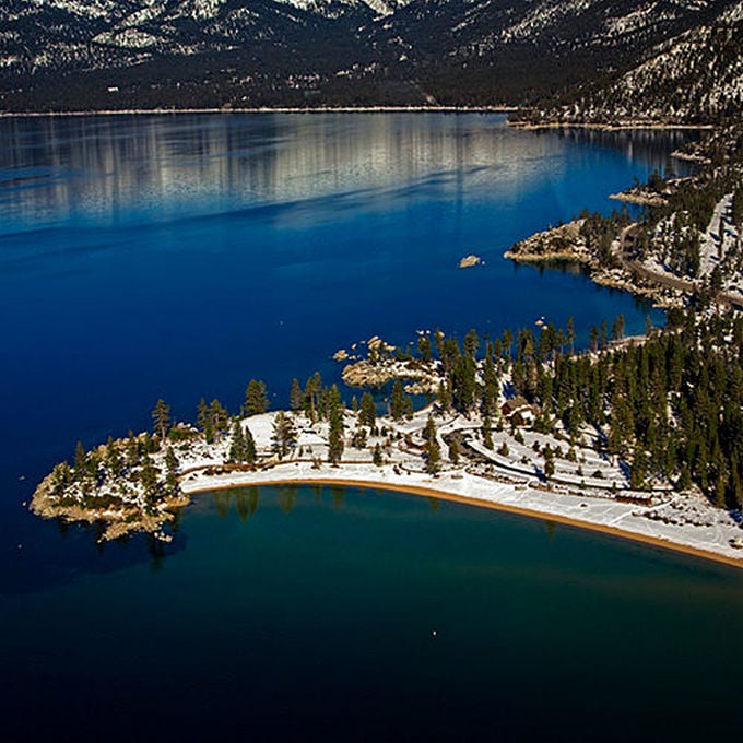 Aerial Tour of Lake Tahoe's Sand Harbor