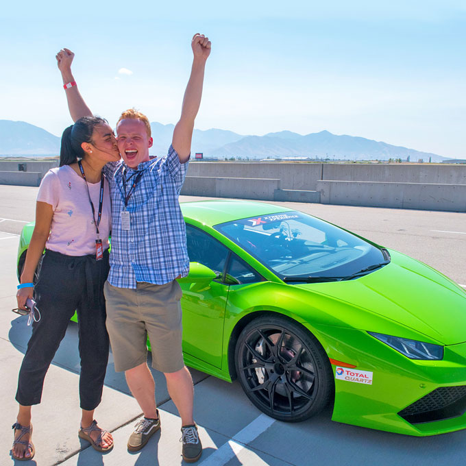 Race a Lamborghini in Chicago