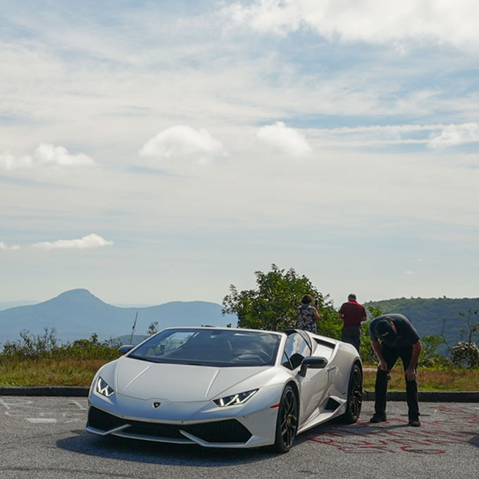 White Lamborghini