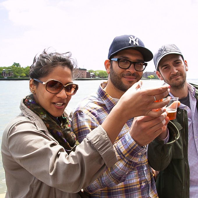 Group holding beers