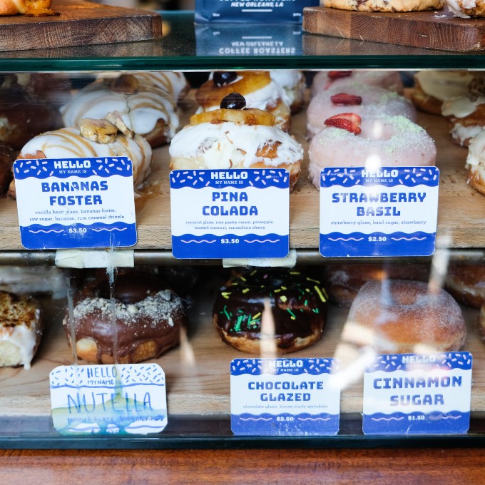 Donuts in Display Case