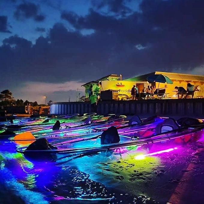 Nighttime glow paddle