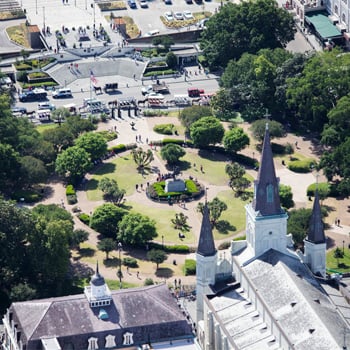 Helicopter Tour view of French Quarter