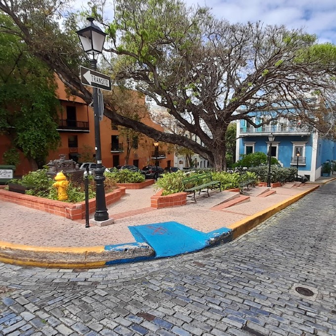 Cobblestone Street in San Juan 