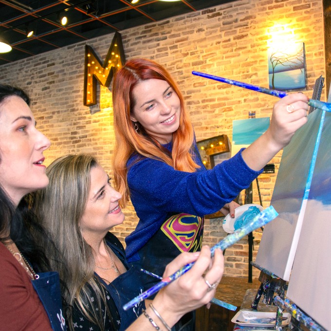 Paint and Sip Experience